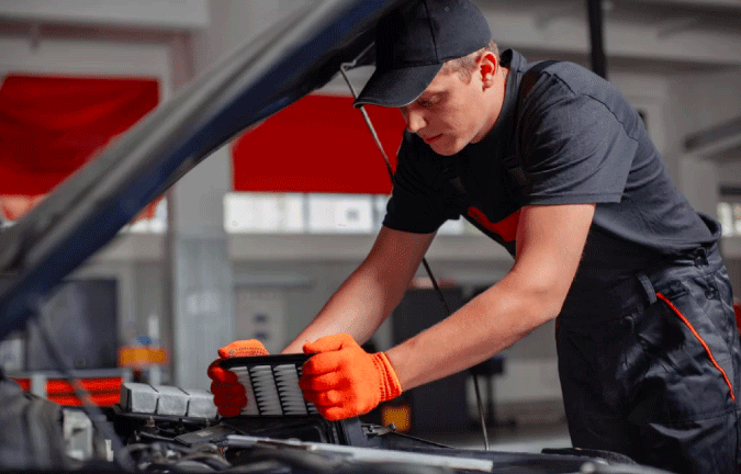 Mantenimiento del filtro de aire de motor